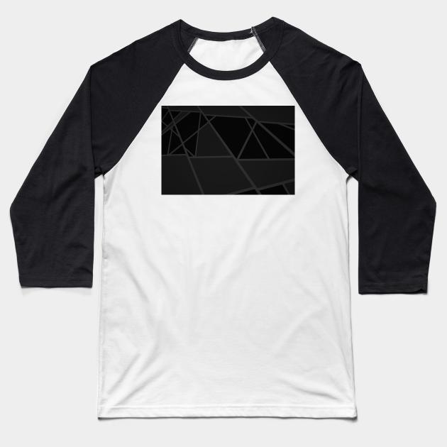 Abstract On Black Baseball T-Shirt by Alvd Design